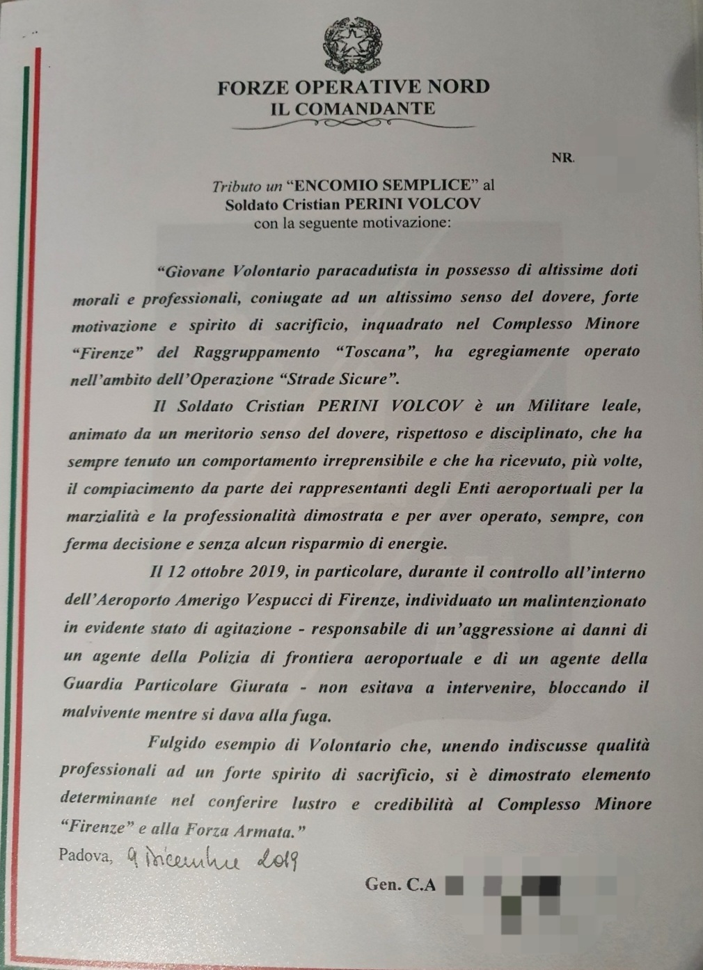 “ TRIBUTO Encomio Semplice "